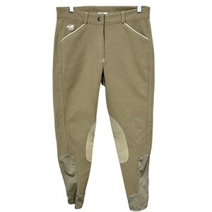 SmartPak 'Piper' Knee‎ Patch Breeches in Tan Women's Size 28R